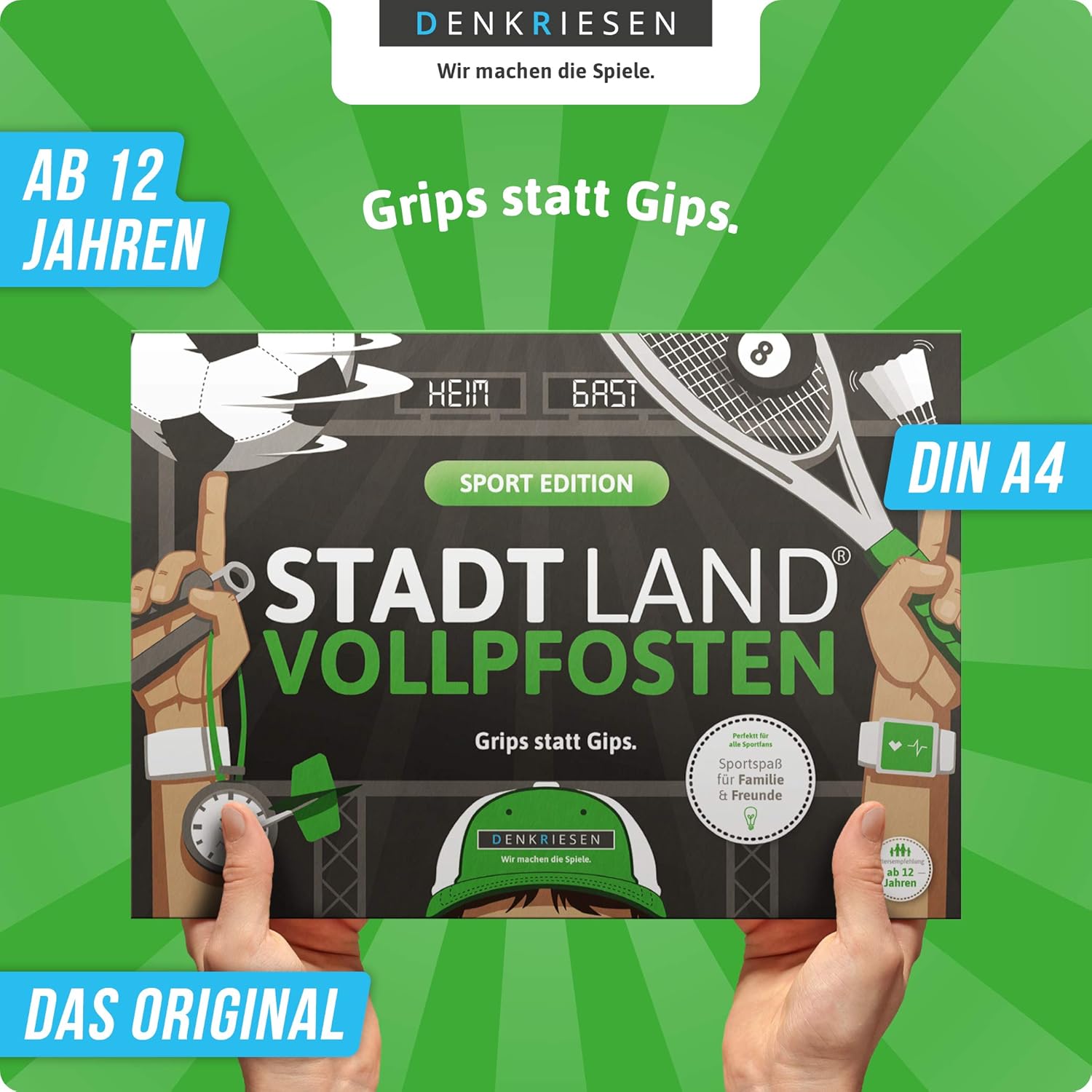 Stadt Land Vollpfosten 'Heimspiel' Fußball Edition Spielbloc
