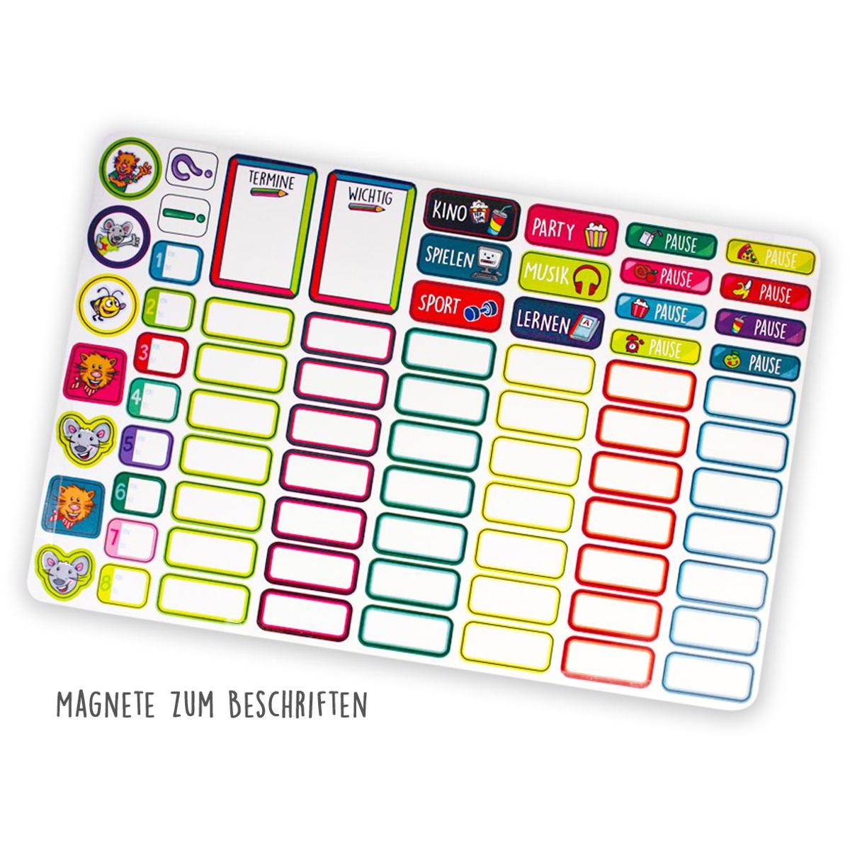 Do-It-Yourself Magnet-Stundenplan