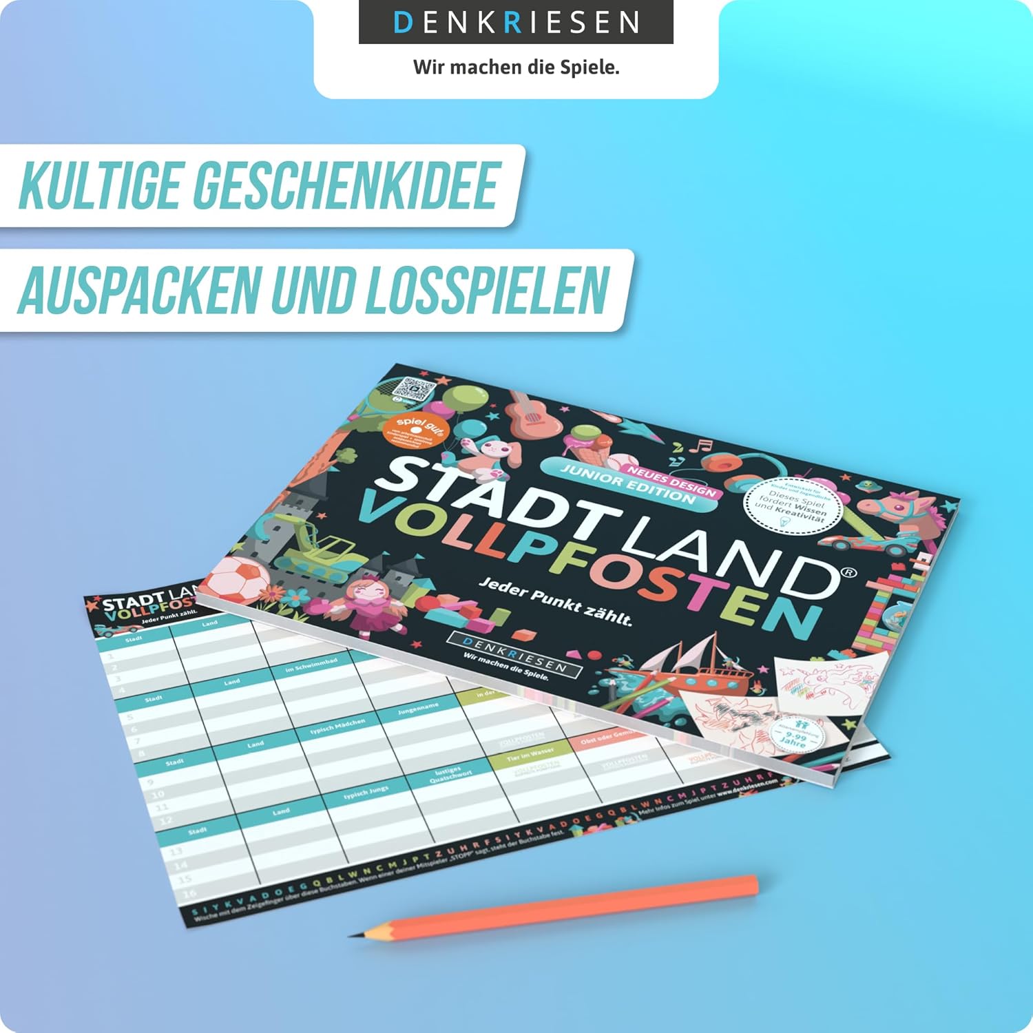 Stadt Land Vollpfosten 'Jeder Punkt zählt' Junior Edition