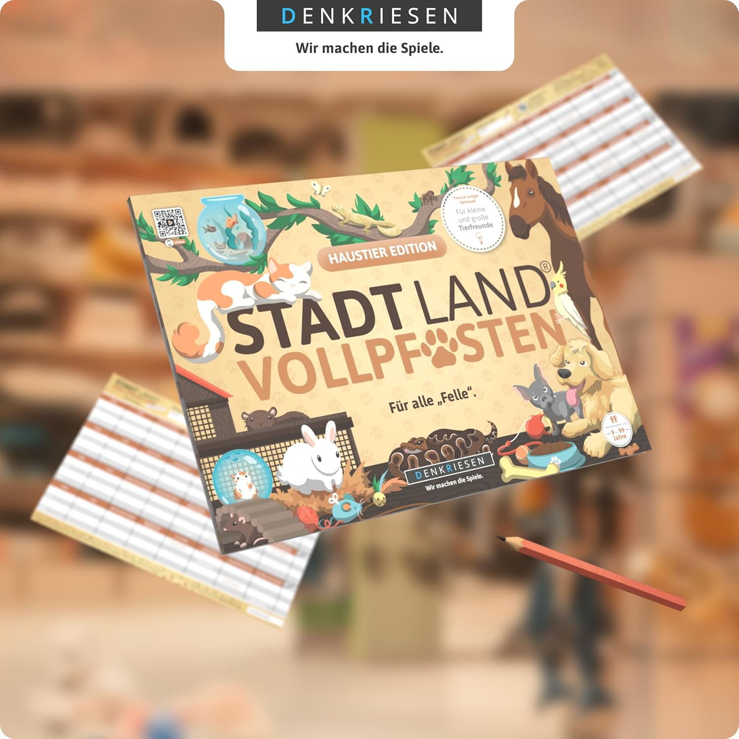 Stadt Land Vollpfosten 'Für alle Felle' Haustier Edition
