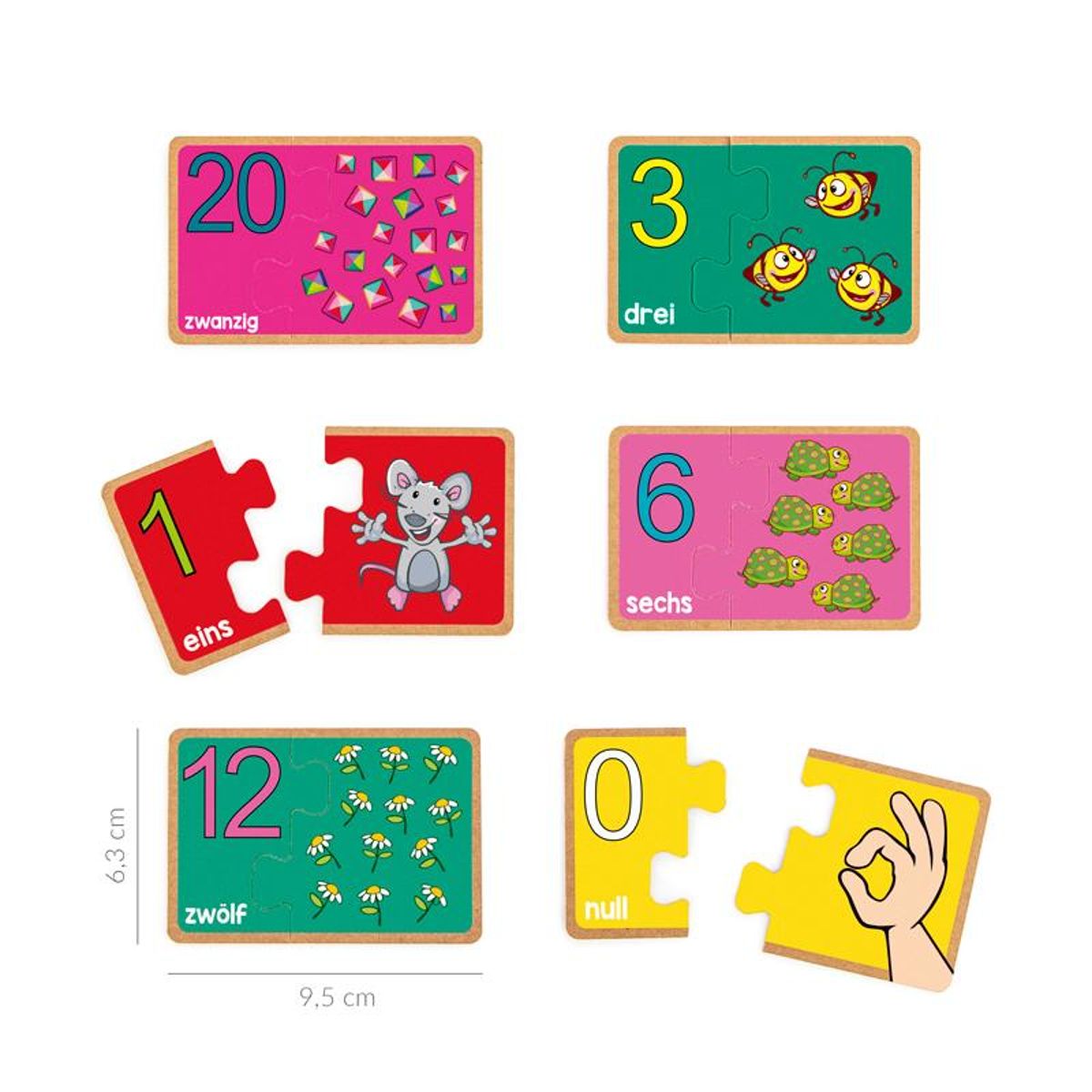 ABC CHAMPIONS Zahlen-Lernspielkarten-Set 42-teilig