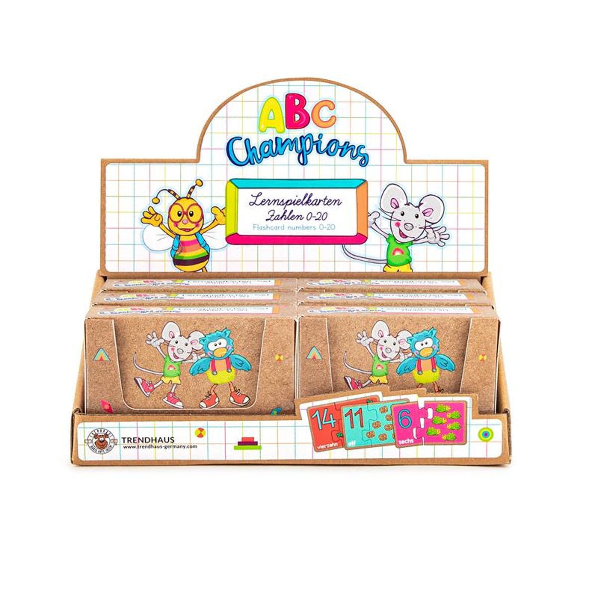 ABC CHAMPIONS Zahlen-Lernspielkarten-Set 42-teilig
