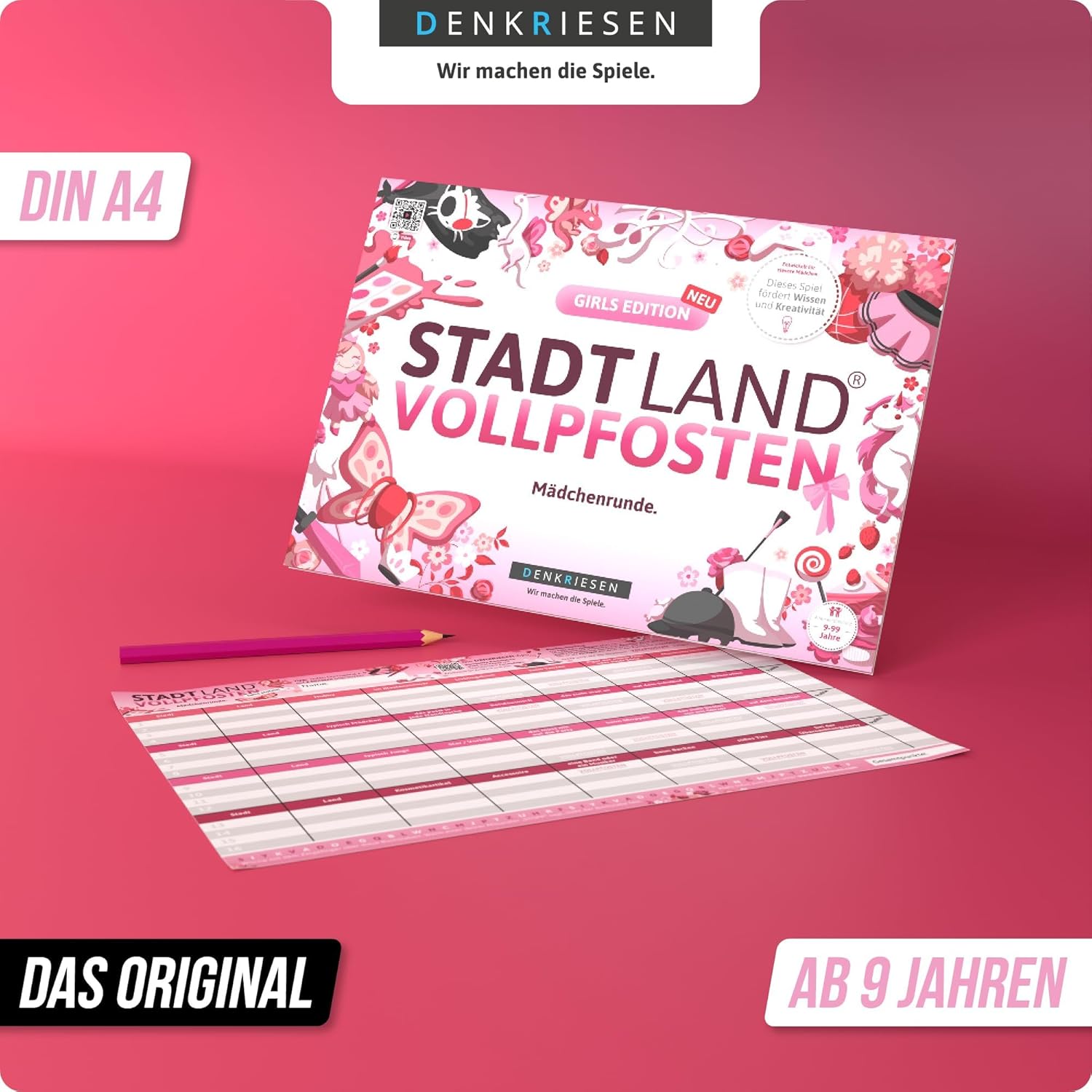 Stadt Land Vollpfosten 'Mädchenrunde' Girls Edition