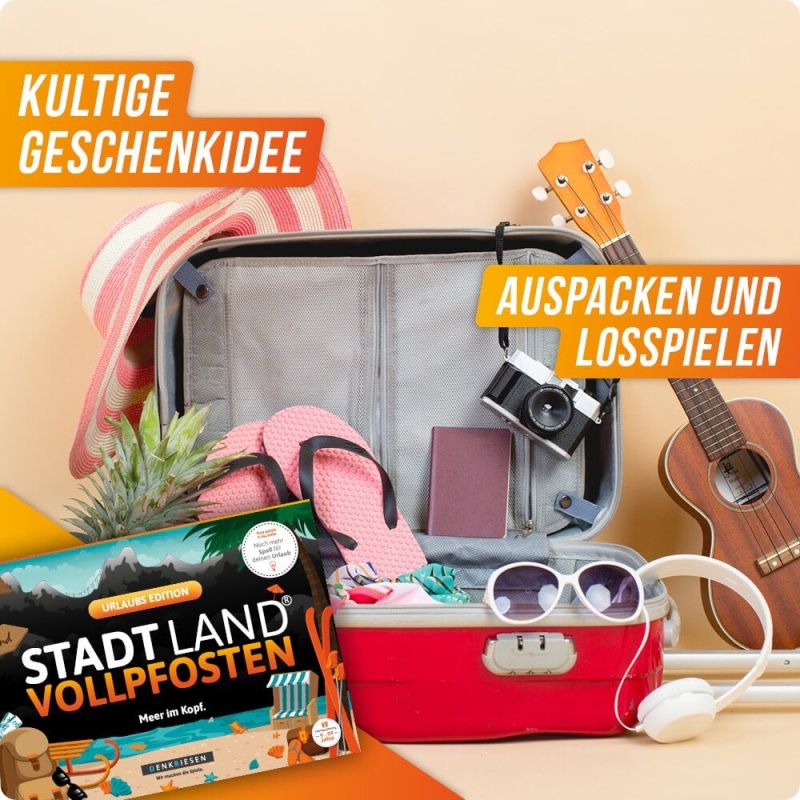 Stadt Land Vollpfosten 'Meer im Kopf' Urlaubs Edition
