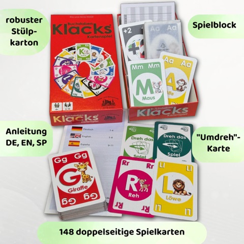 Buchstaben Klacks - Das ABC-Mau-Mau für Kinder
