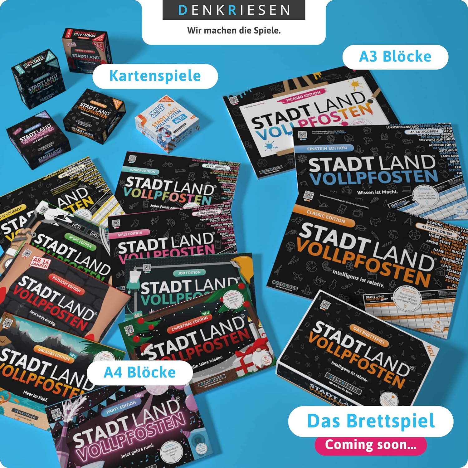Stadt Land Vollpfosten 'Mädchenrunde' Girls Edition