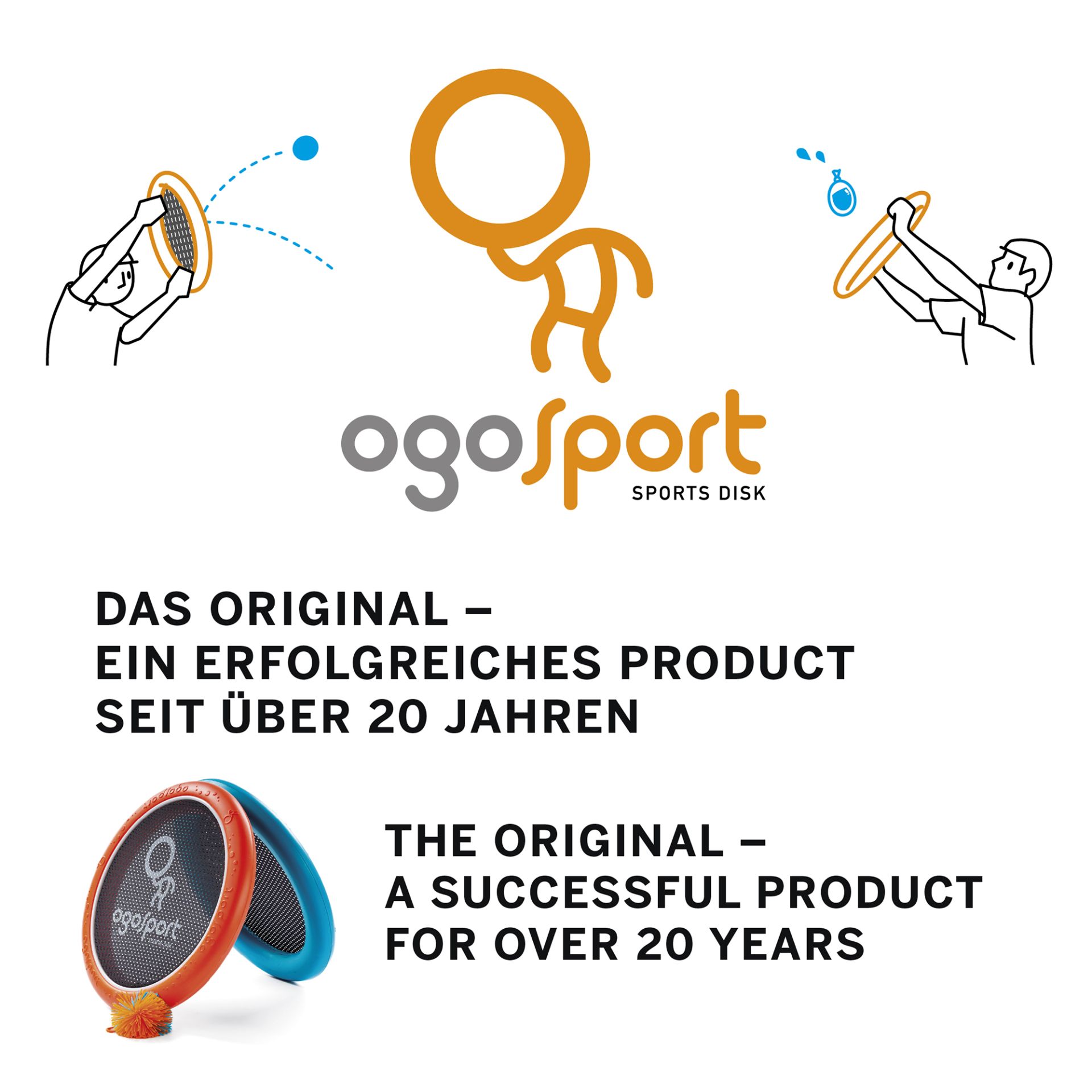 Ogo Sport® Set 3-teilig, orange-blau