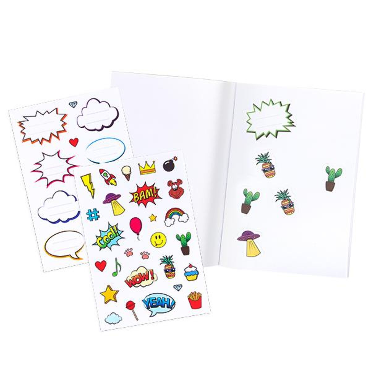Sticker-Sammelalbum inkl. 40 Stickern