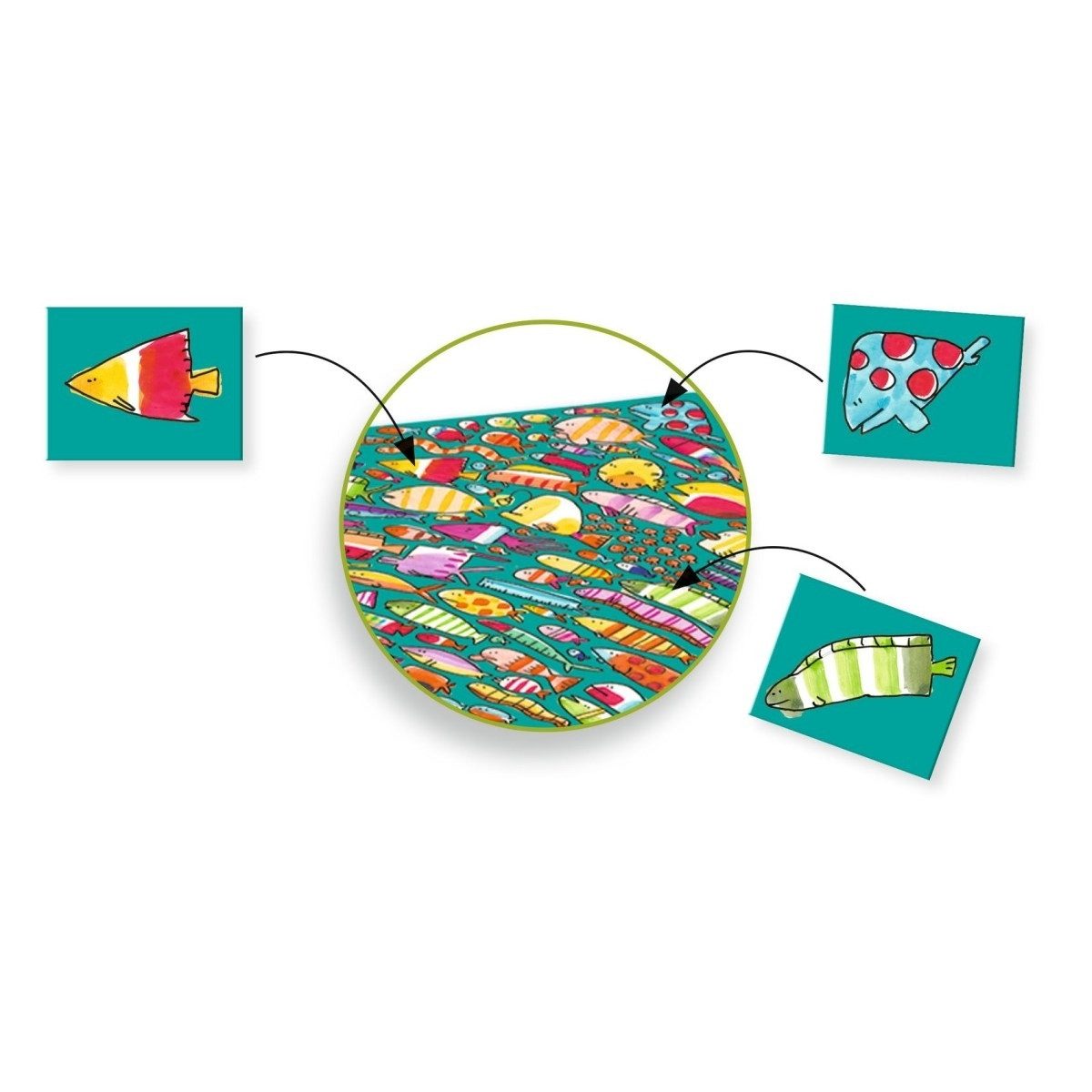 Djeco Wimmelspiel Crazy! Obs 'Fishy Fish'
