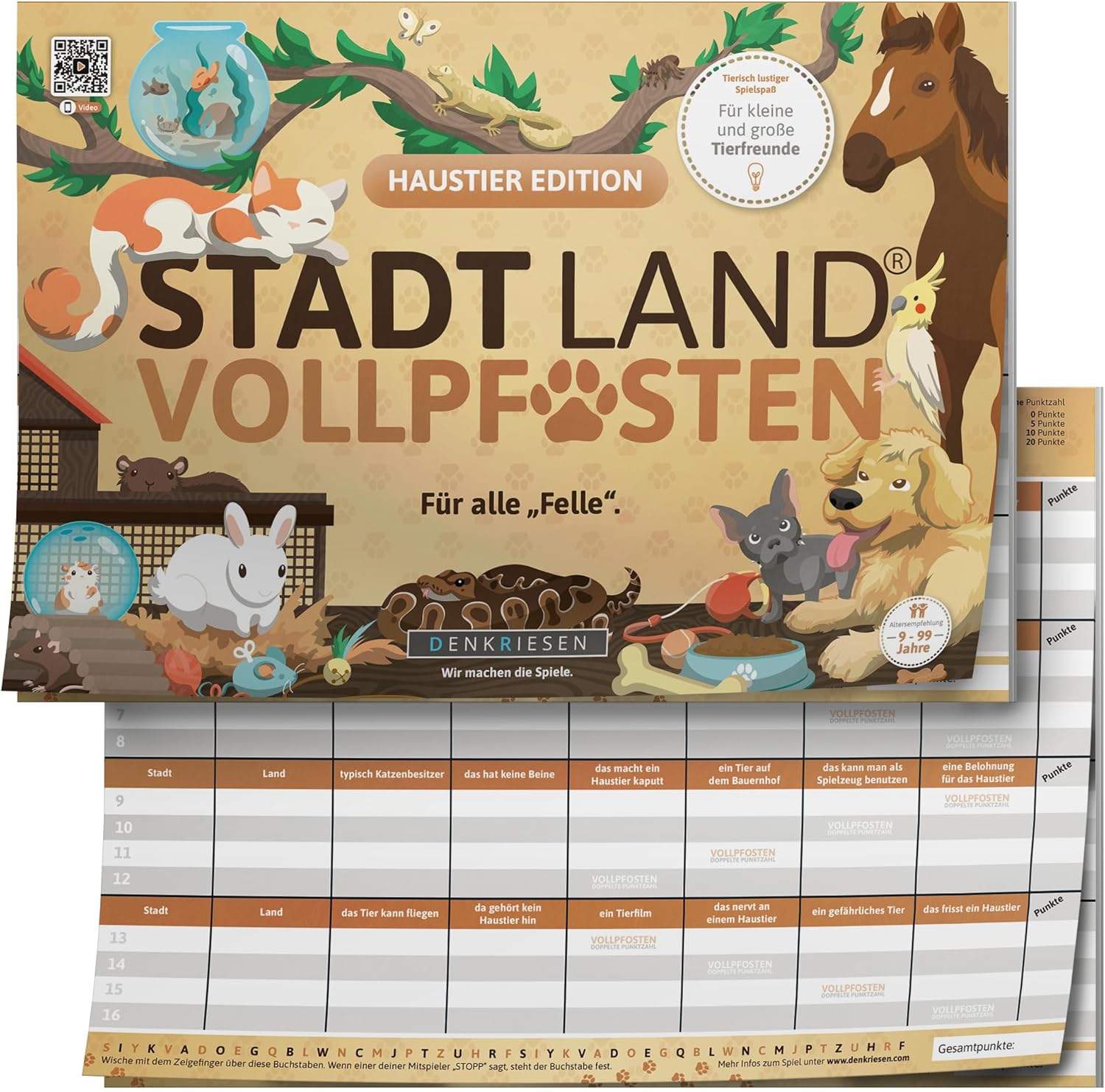 Stadt Land Vollpfosten 'Für alle Felle' Haustier Edition