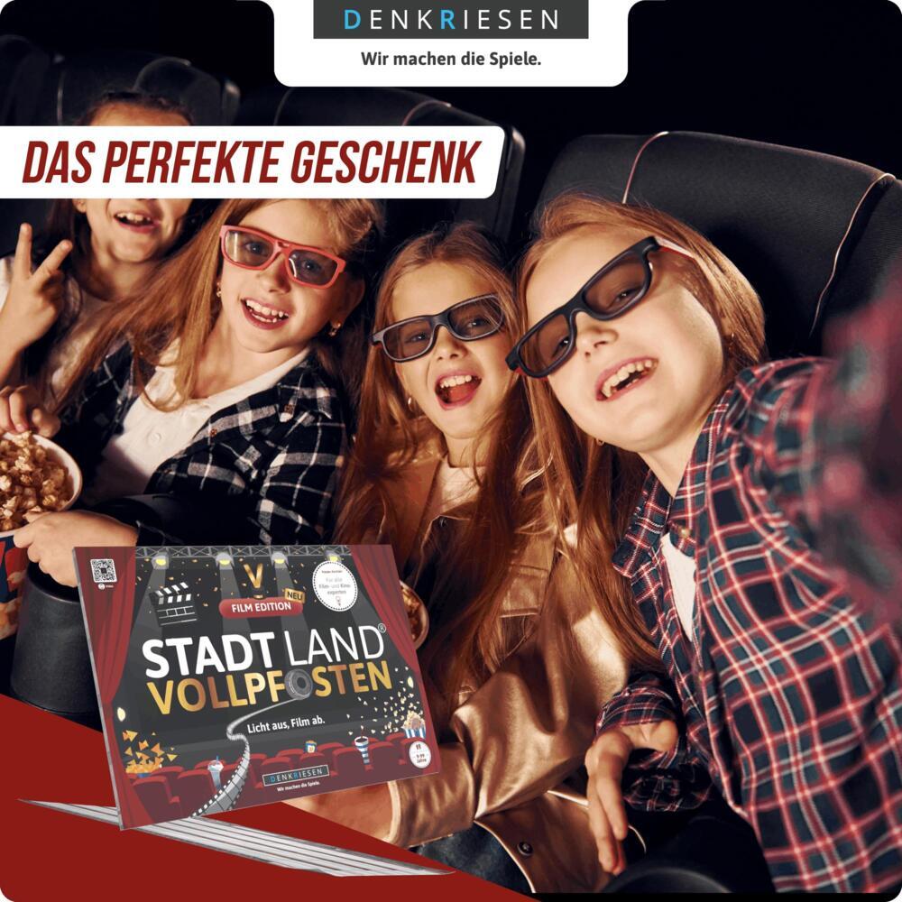 Stadt Land Vollpfosten 'Licht aus, Film ab' Spielblock